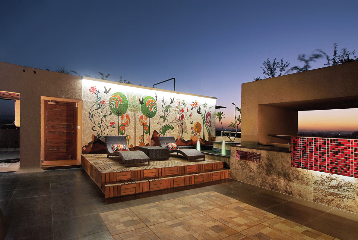 Creative Terrace Wall Painting and Fixtures Ideas To Adorn Your Terrace