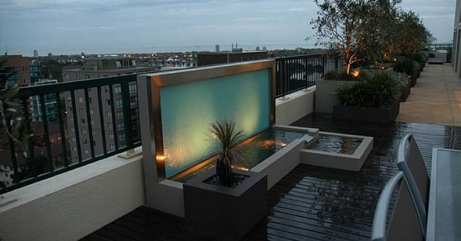 Use A Water Feature On The Terrace