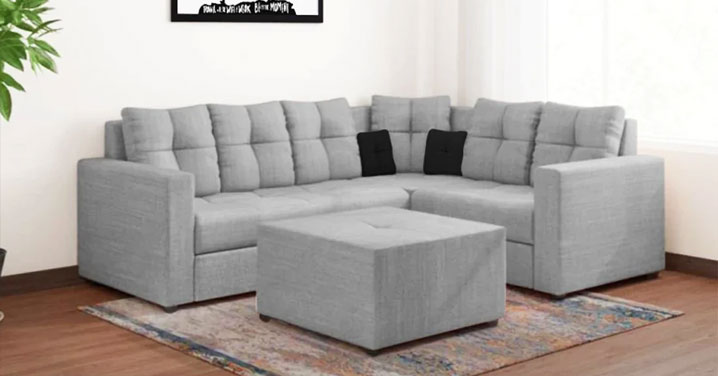 Fill up the Corner spaces with L-shaped Sofa sets