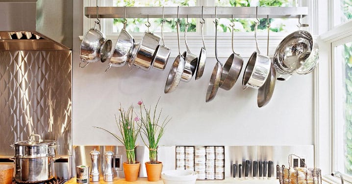 Get pot racks to save space