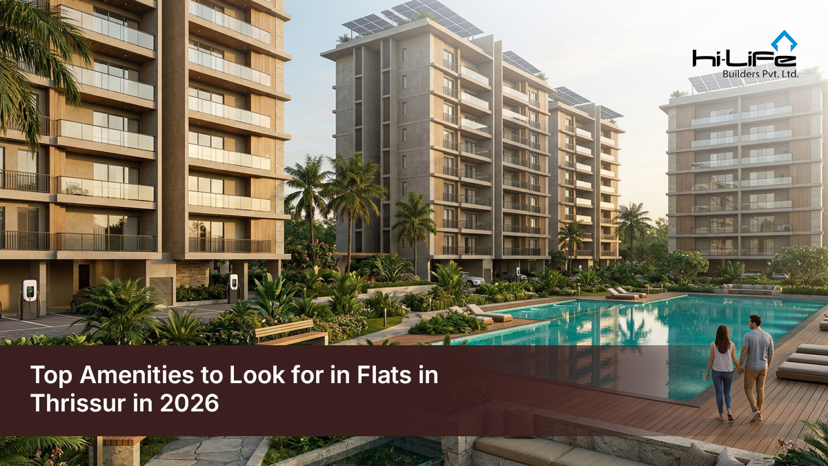 luxury apartments in Thrissur with modern amenities and open spaces