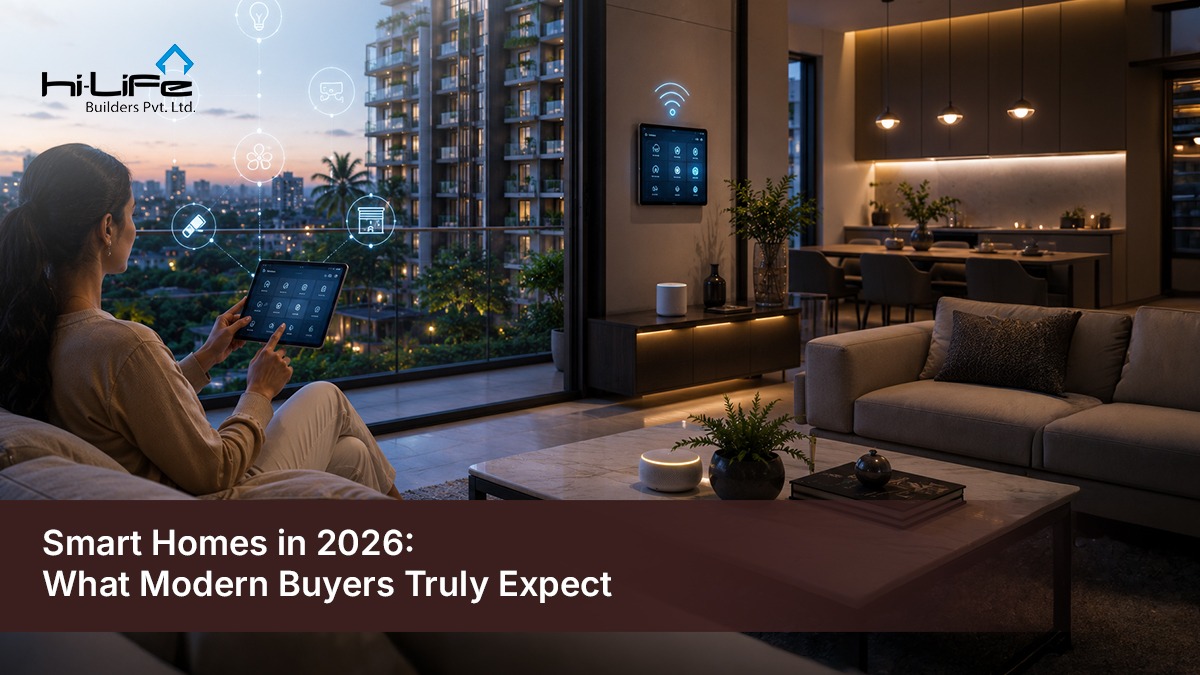 Smart home interior with automation in luxury apartments, Thrissur
