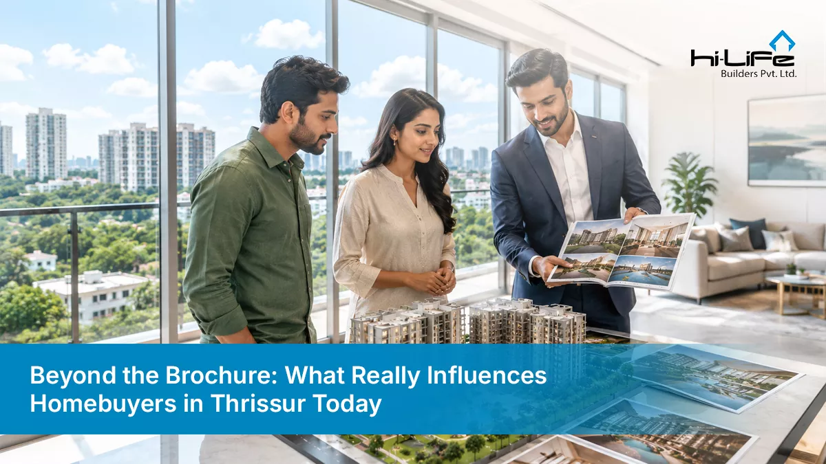 Homebuyers visiting luxury apartments and premium homes in Thrissur