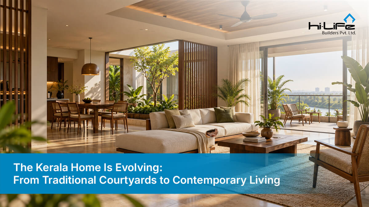 Contemporary Kerala home design inspired by traditional courtyards
